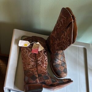 Roper Brown and Black Men's Boots